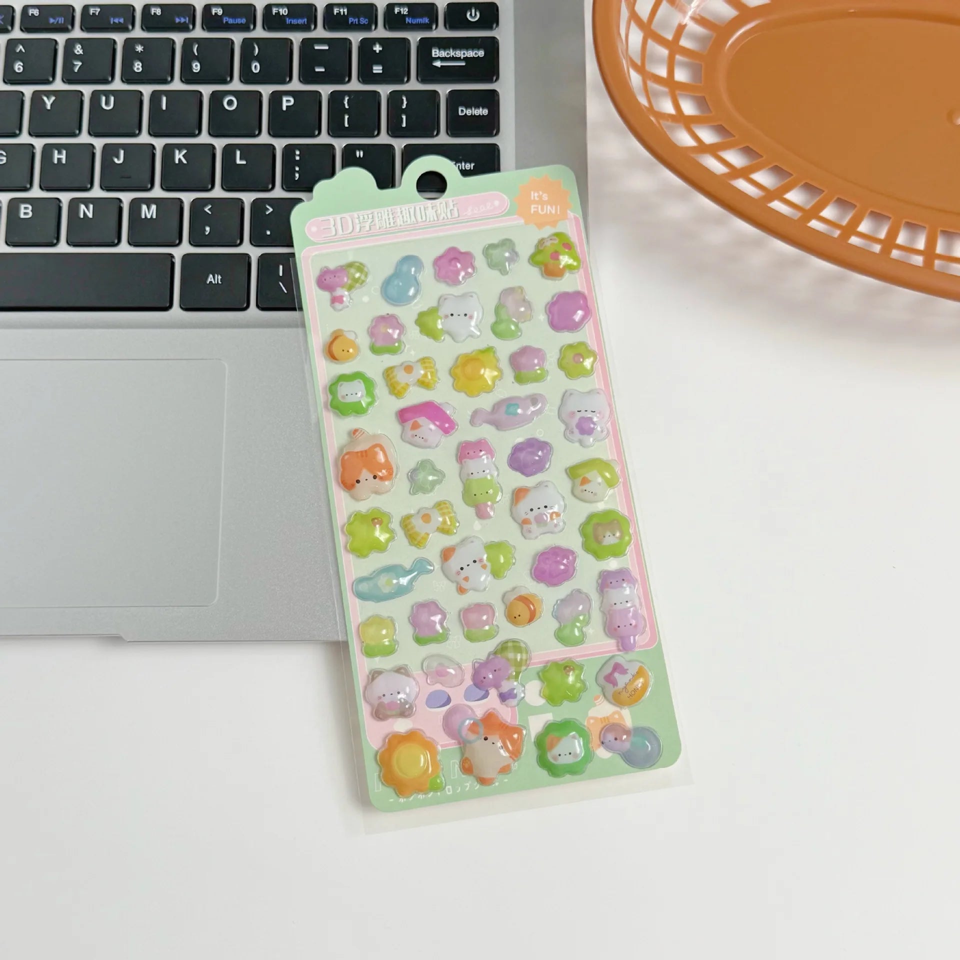 3D Embossed Diamond Stickers Exquisite Cartoon Animals Festival Party Stickers Craft Decals Scrapbooking Decoration Products