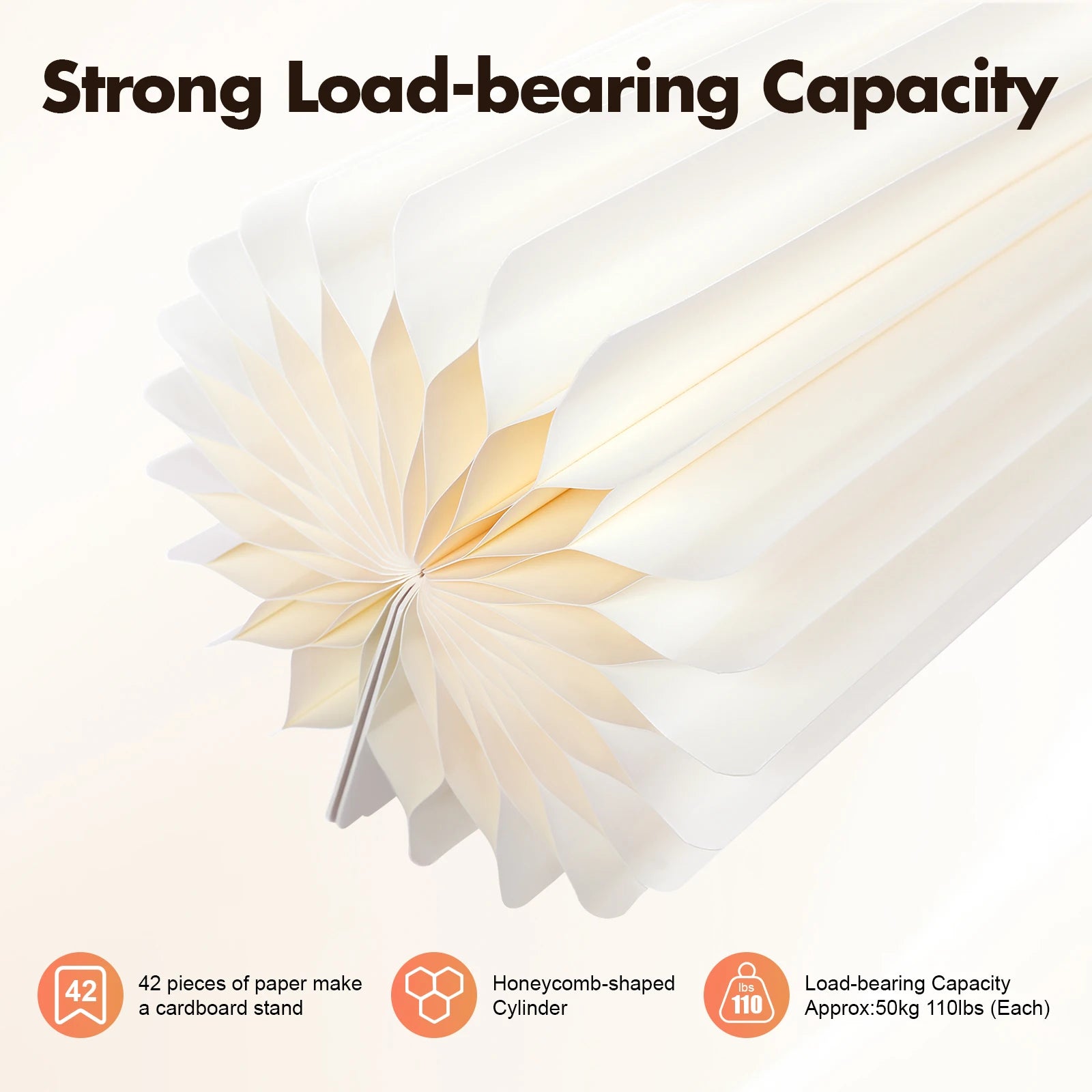 3Pcs Foldable Cardboard Flower Stands Wedding Centerpieces Cardboard Vases Round Pillars Pedestal Cake Stands for Wedding Party