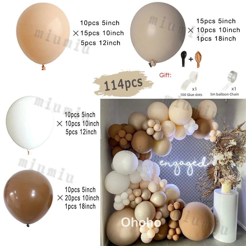 Macaron Pink Balloon Garland Arch Kit Wedding Birthday Party Decor Kids Rose Gold Latex Balloons Baby Shower Decorations Chain