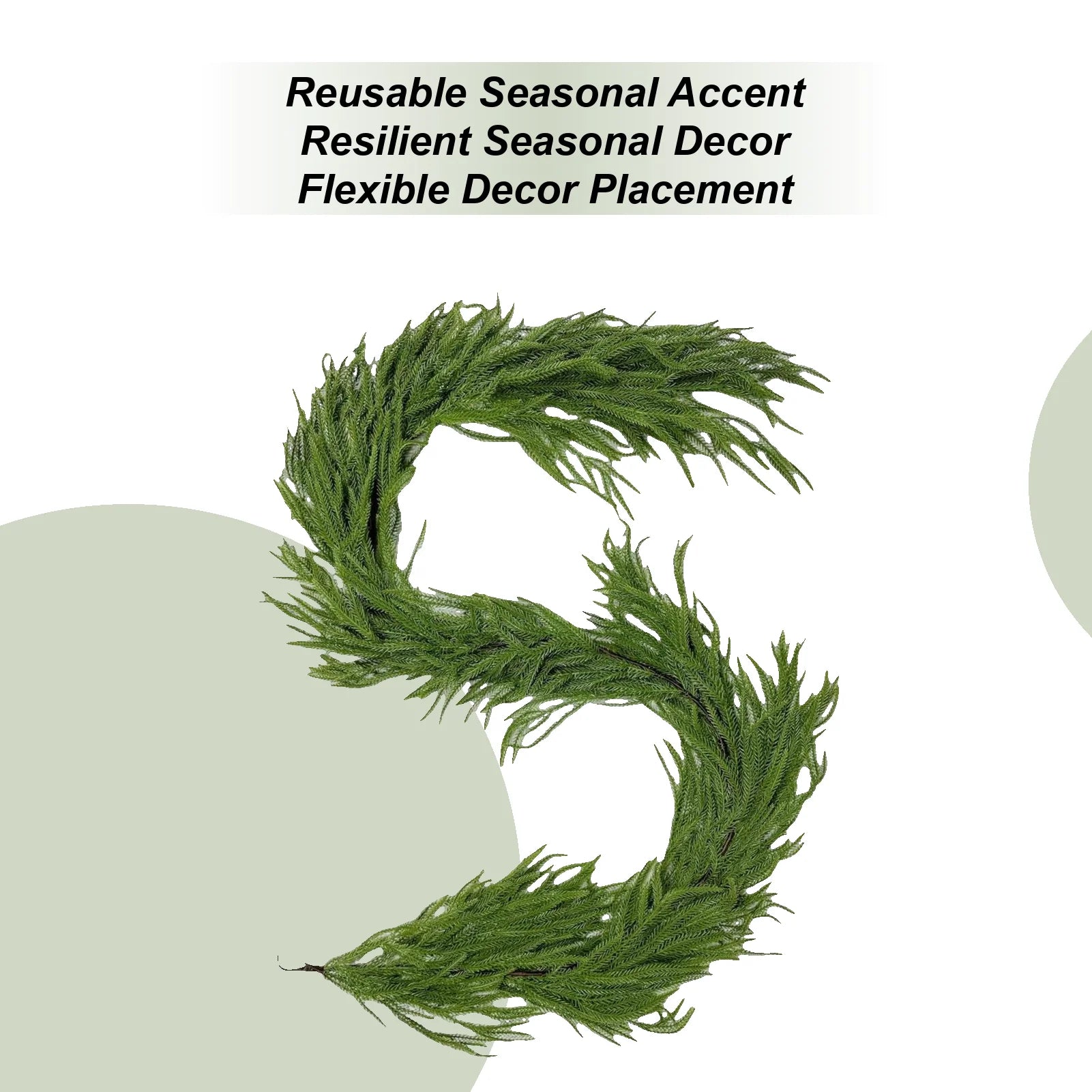 Faux Cedar Garland Holiday Atmosphere Props Artificial Greenery Garland For Winter For Outdoor Indoor Porches Front Door Living