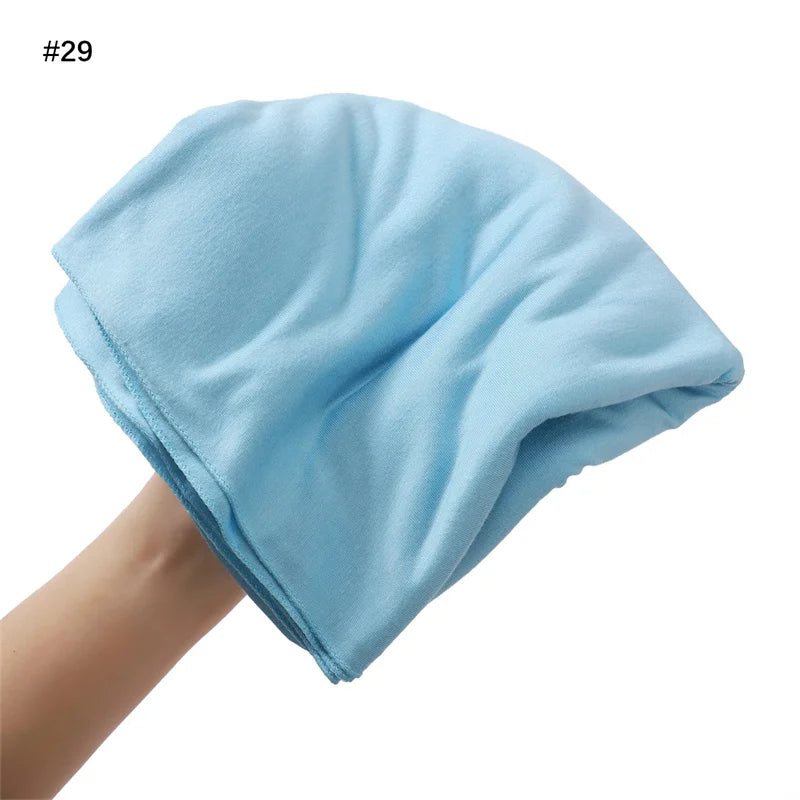 80*180cm Big Size Modal Rayon Cotton Jersey Hijab Scarf Ramadan Long Muslim Shawl Plain Soft Turban Wraps Women Headband