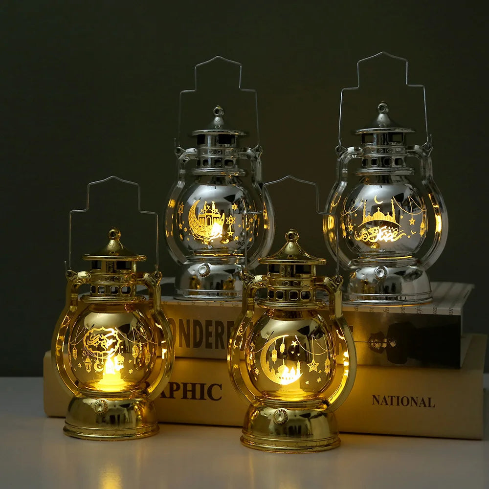 Ramadan LED Lantern Light Eid Mubarak Decoration for Home Islamic Muslim Festival Party Ramadan Kareem Decor EID Al Adha 2026