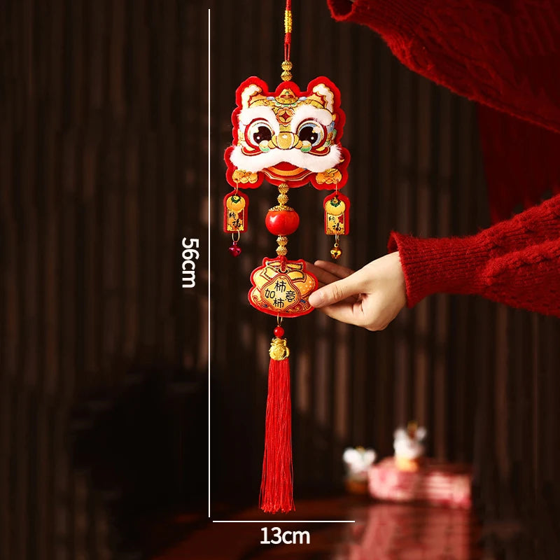 Chinese New Year 2025 Decorations Chinese Spring Festival Hanging Pendant Door Wall Ornament Traditional Chinese Room Decoration