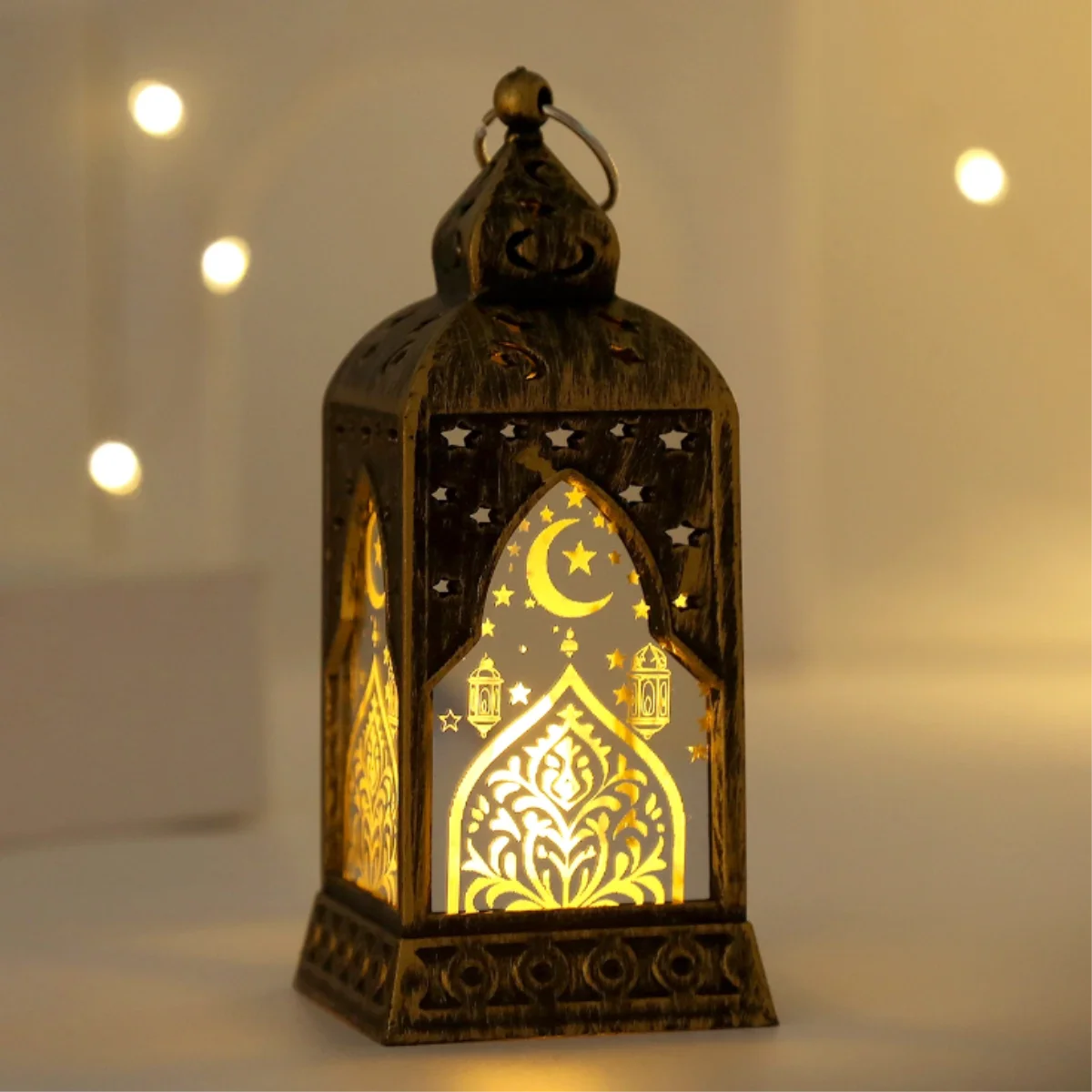 Ramadan Decoration Moon Star LED Lantern Light EID Mubarak Decorations for Home Islamic Muslim Festival Party 2026 Eid Supplies