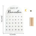New Acrylic Ramadan Countdown Calendar Reminder Desktop Home Decoration Eid Mubarak Ramadan Kareem Islamic Muslim Party Supplies