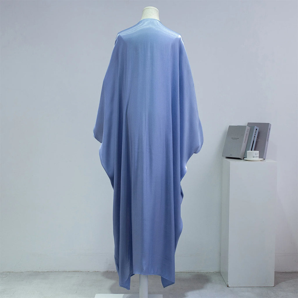 Muslim One-Piece Prayer Abaya for Women – Smocking Sleeve Kaftan Jilbab Cardigan Coat Islamic Robe Dubai Turkish Style