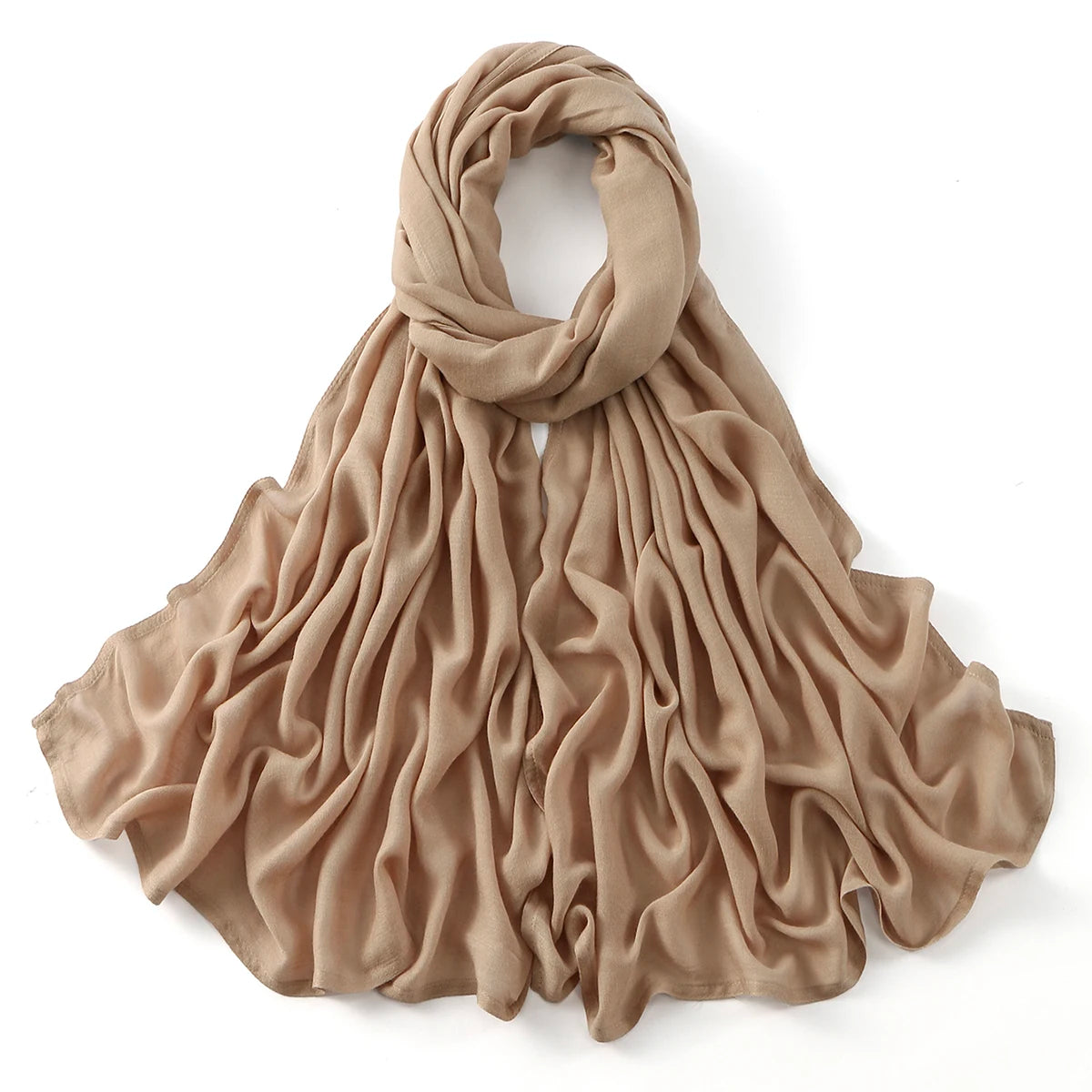 Cotton Rayon Modal Muslim Hijabs For Women Scarf Thin Plain Shawls Femme Musulman Soft Headscarf Islam Turban Headband 185*75CM