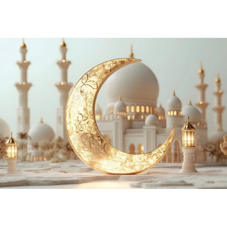 Ramadan Decorations Backdrops Moon Star Castle Islamic Muslim Eid Party Religious Celebration Portrait Photography Backgrounds