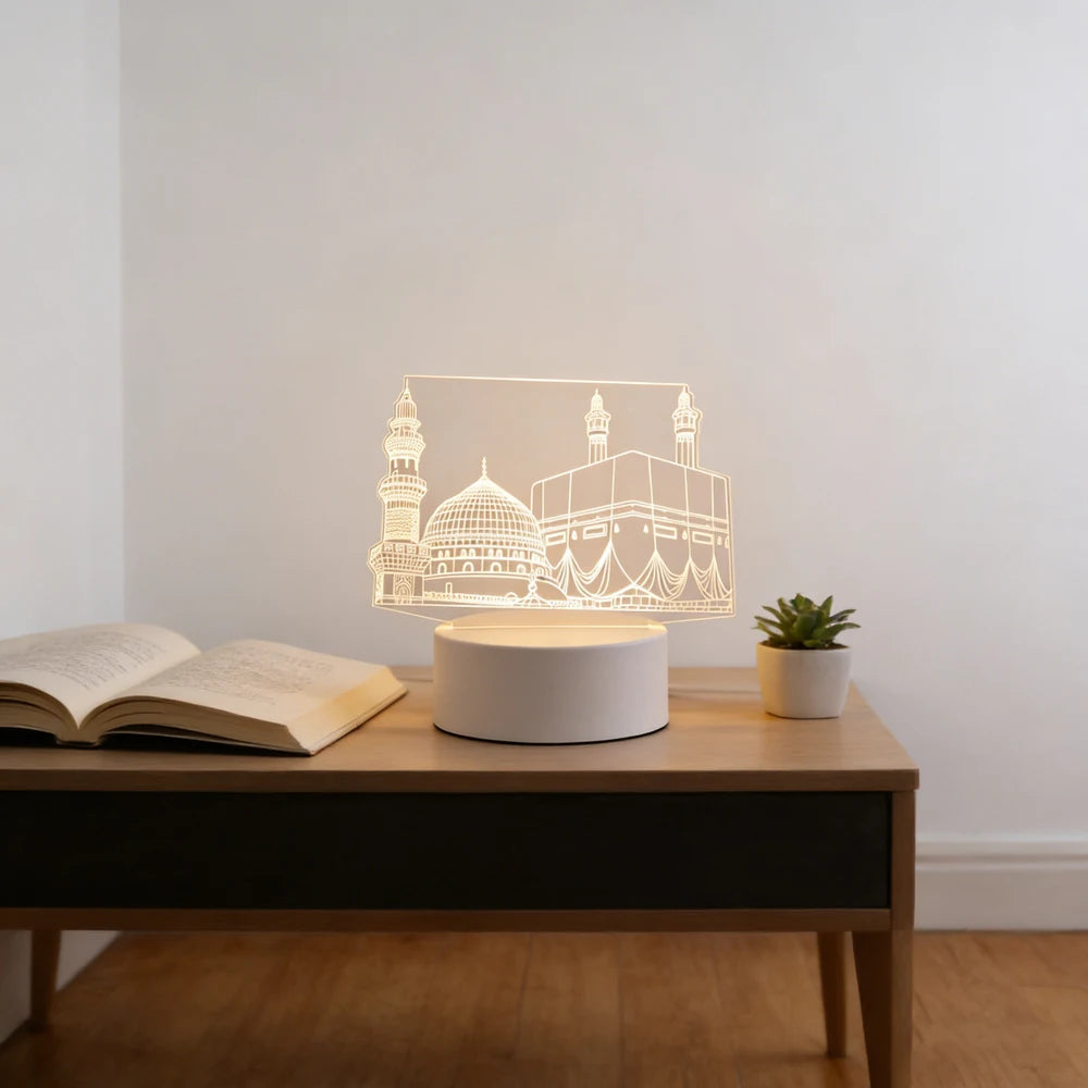 2026 Eid Mubarak Muslim Festival Decor Supplie Night LED Light Hanging Ornament Ramadan Kareem Decoration for Home Event Party