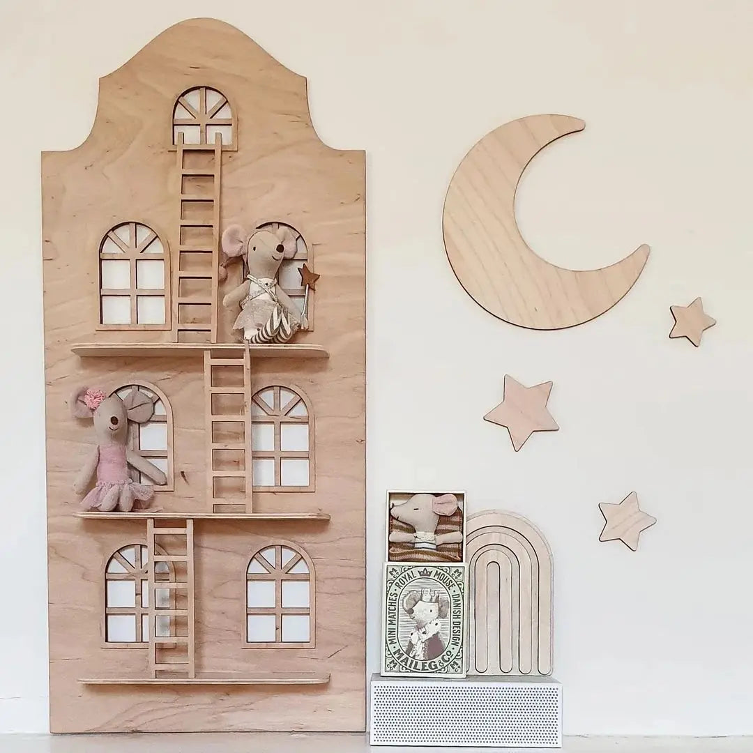 Nordic style children's room wall decoration moon stars wall hanging wall wall wall decoration scene decorate the bedroom room