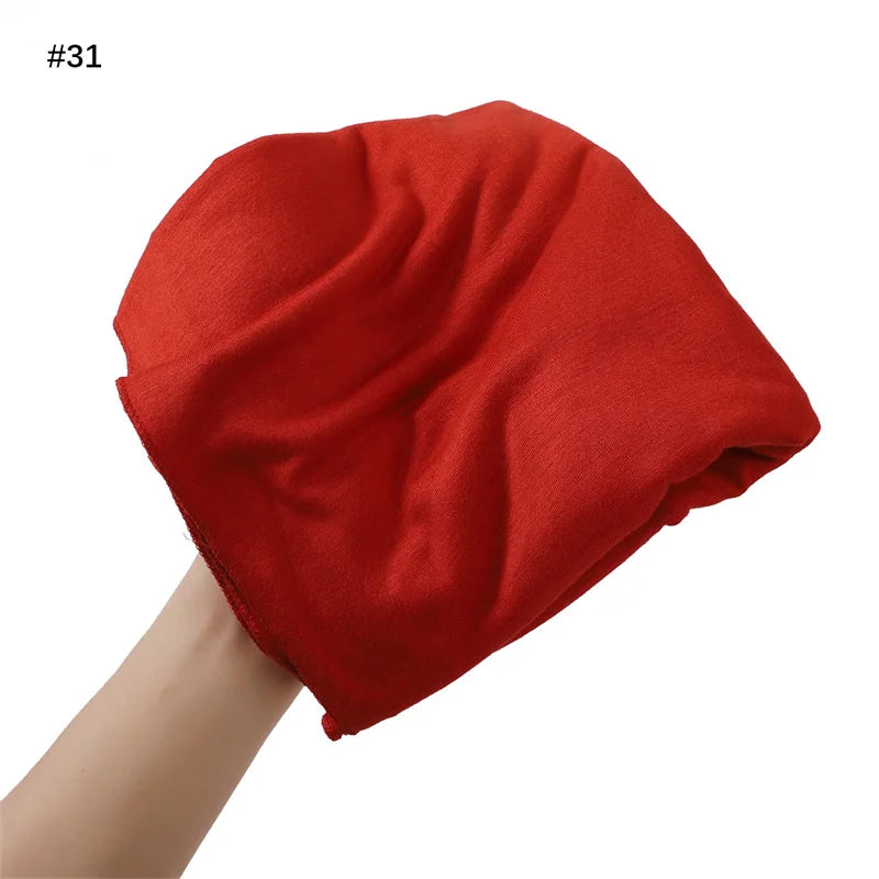 80*180cm Big Size Modal Rayon Cotton Jersey Hijab Scarf Ramadan Long Muslim Shawl Plain Soft Turban Wraps Women Headband