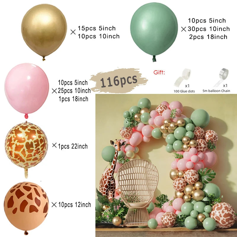 Macaron Pink Balloon Garland Arch Kit Wedding Birthday Party Decor Kids Rose Gold Latex Balloons Baby Shower Decorations Chain