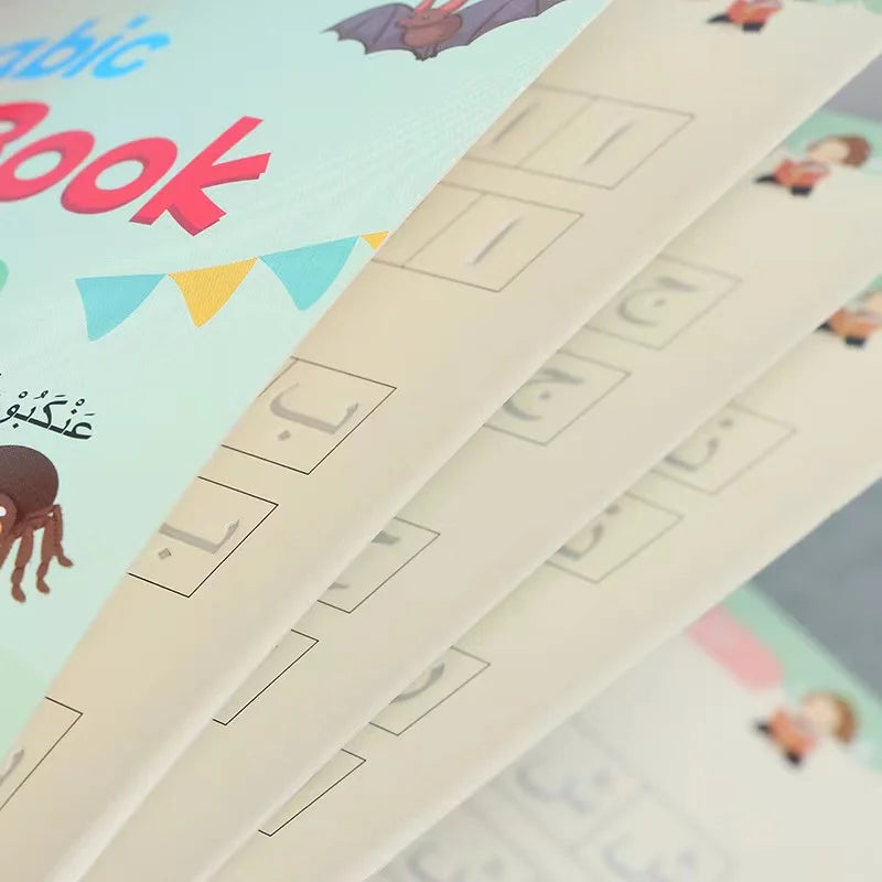 Kids Arabic Reusable Copybook with Pen Magical Writing Book