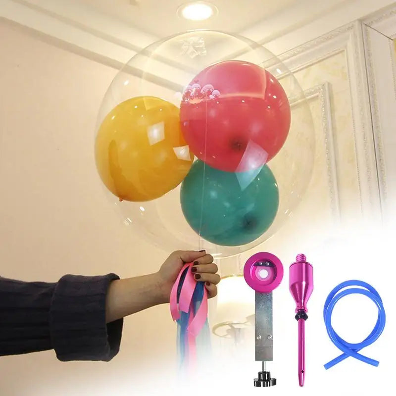 Balloon Filling Tool Balloon Stretcher Filler Kit Easy To Apply Stretcher Filler For Artistic Balloon Decorations Anniversary
