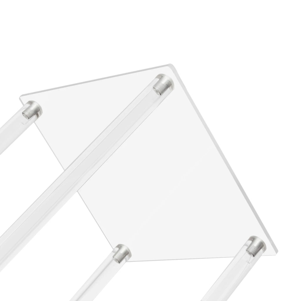 10Pcs Acrylic Vase Wedding Flower Stands Set, 23.6"H Clear Column Rack Geometric Display Stand for Home Party Wedding Decor