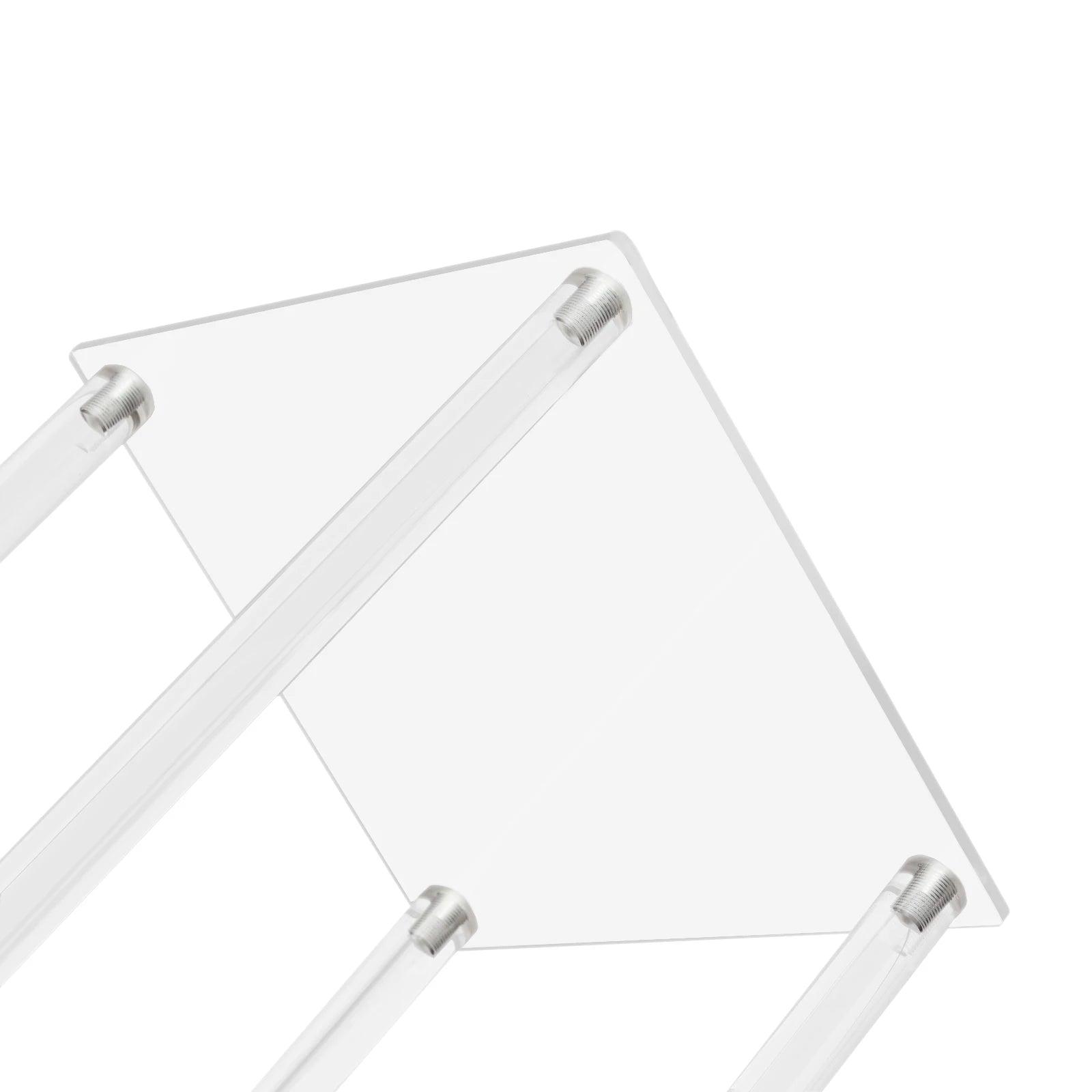 10Pcs Acrylic Vase Wedding Flower Stands Set, 23.6"H Clear Column Rack Geometric Display Stand for Home Party Wedding Decor