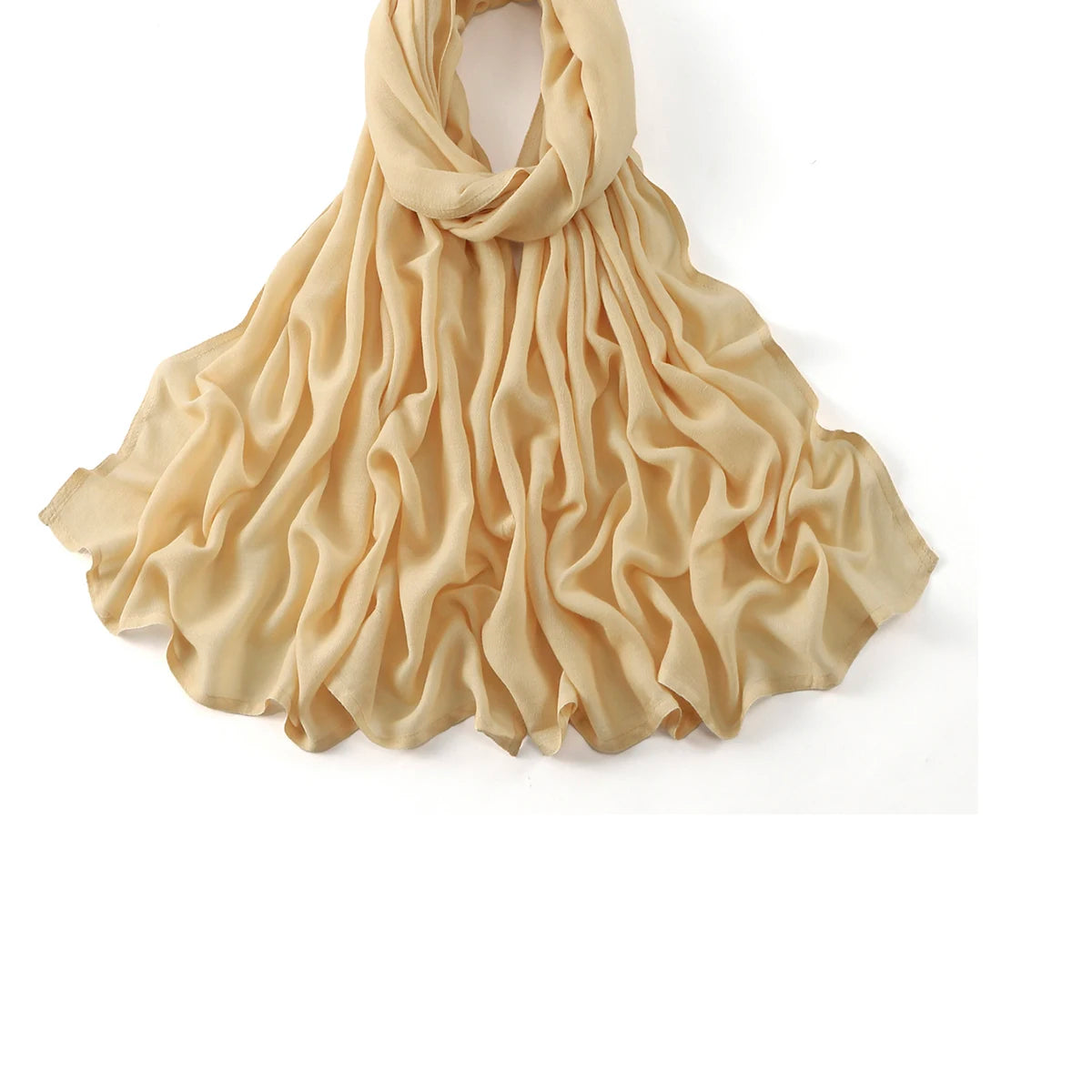 Cotton Rayon Modal Muslim Hijabs For Women Scarf Thin Plain Shawls Femme Musulman Soft Headscarf Islam Turban Headband 185*75CM