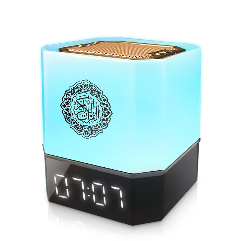 Quran Azan Clock Koran Islamic Muslim Bright Night Light Lamp Holy Bluetooth Speaker Wireless Portable Arab Ramadan Caixa De Som