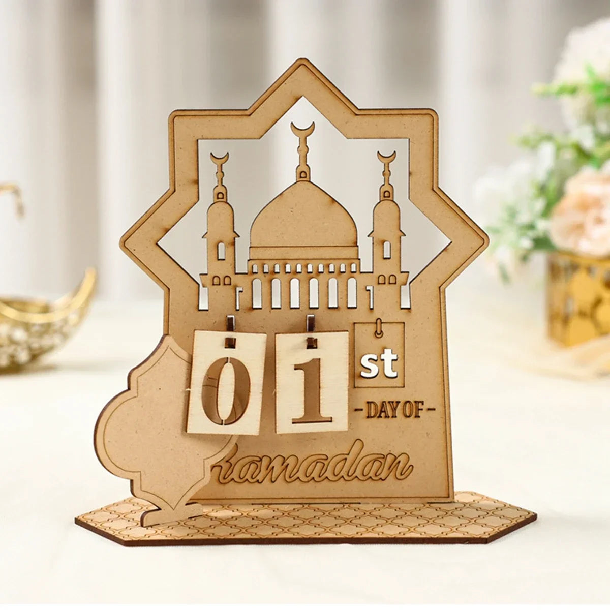Acrylic Ramadan Advent Calendar 2025 Eid Mubarak Countdown Calendar Islamic Muslim Festival Party Gifts Home Decoration Ornament