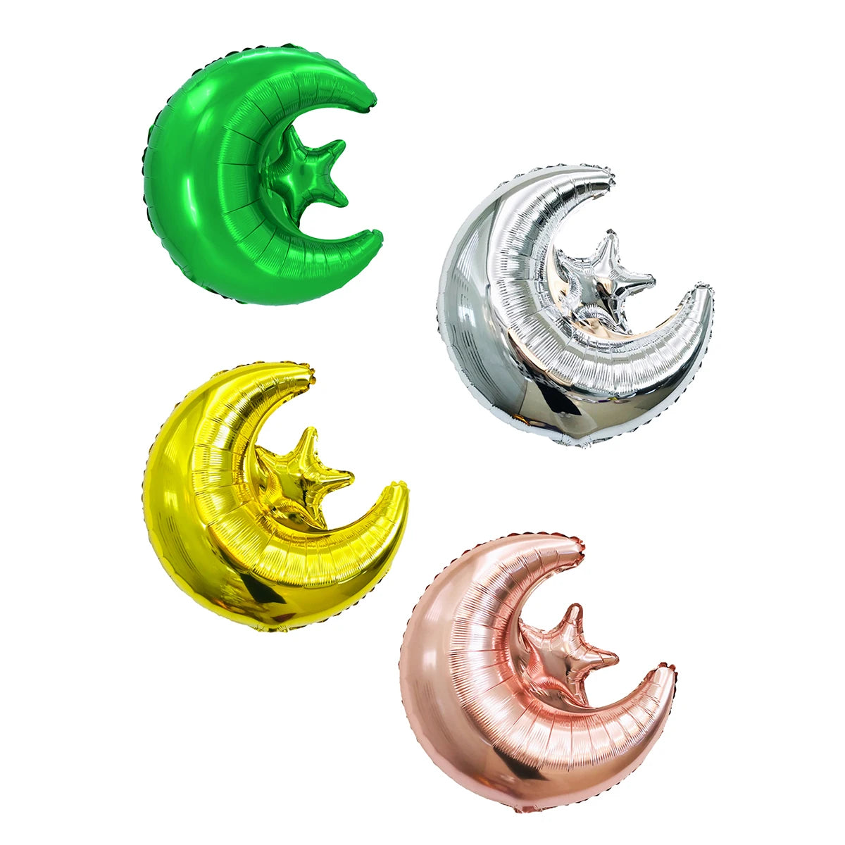 2pcs Ramadan Star Moon Balloons Ramadan kareem decor Eid Mubarak Decorations Eid al-Fitr Eid Al Adha