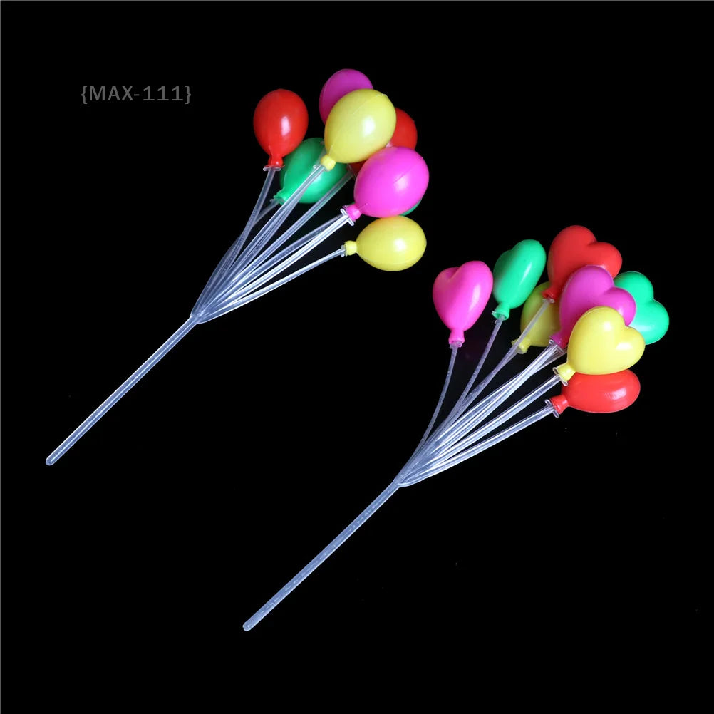 Colorful Mini Balloon Garland - Plastic String Toys to Brighten Up 1:12 Dollhouse, Diorama & Train Layout Displays