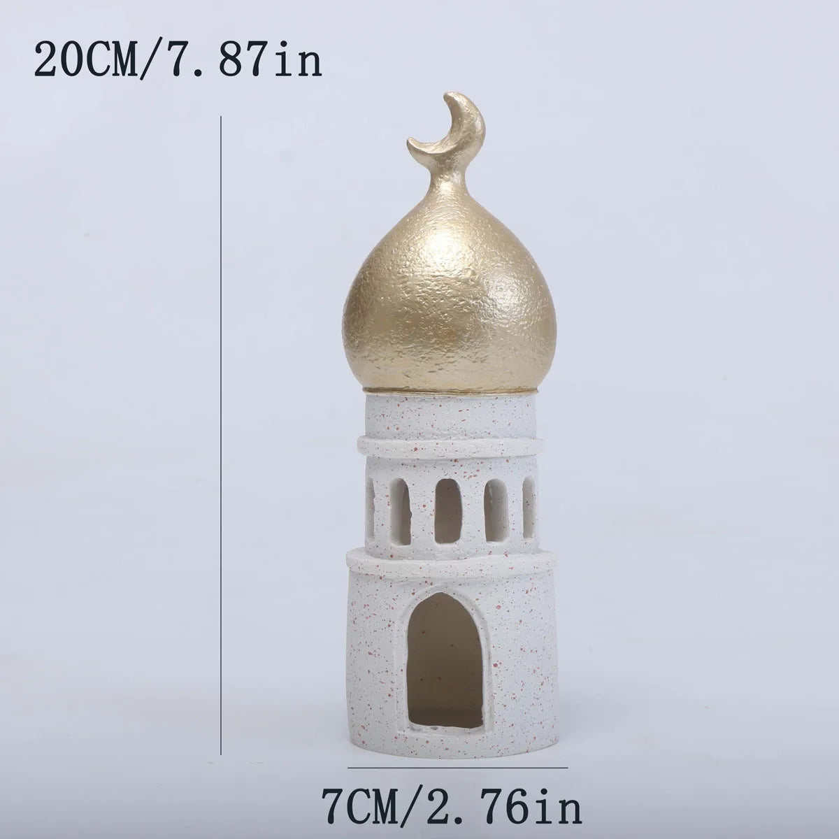 Islamic Ramadan Decor Set - Prayer Table & Shelf Ornaments Featuring Blessing Symbols Resin Material Muslim Home Decor