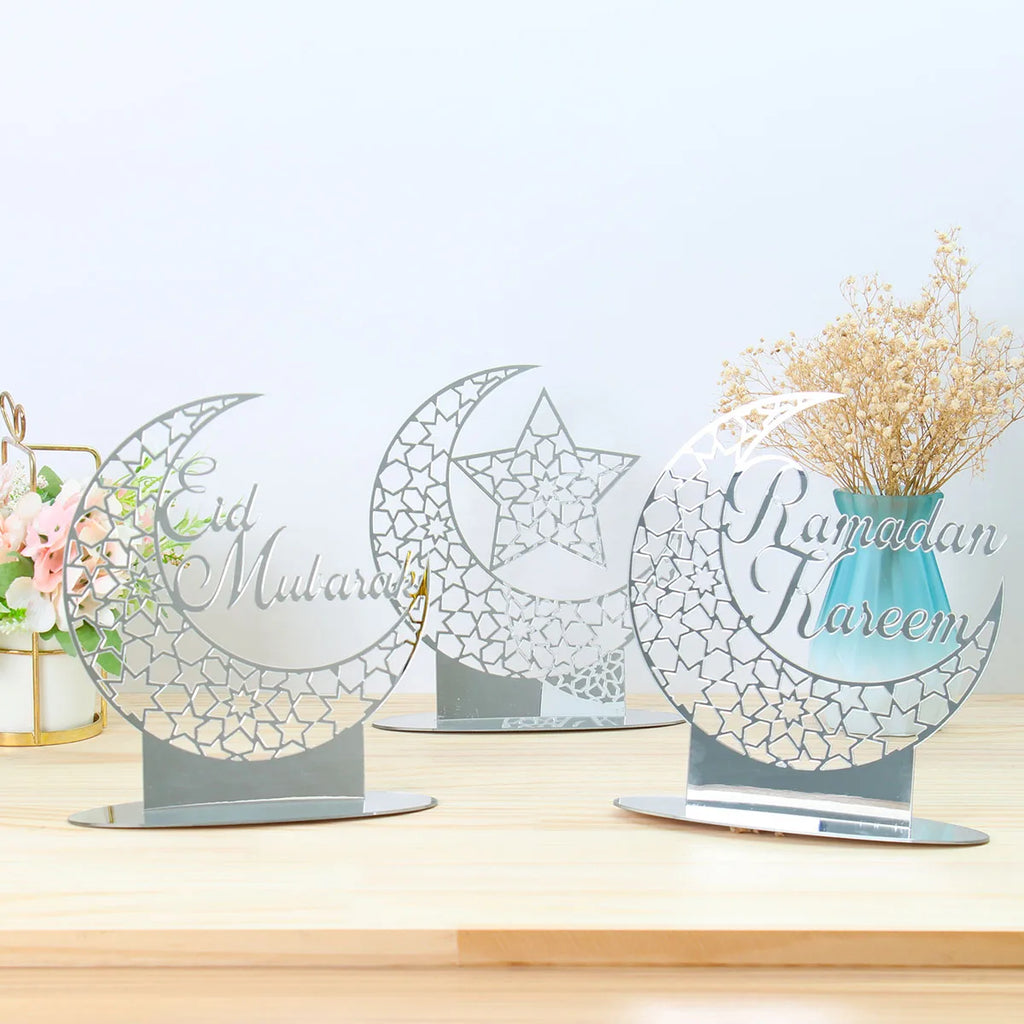 Eid Mubarak Ornaments Ramadan Decortion for Home 2025 Islam Muslim Party Supplies Ramadan Kareem Aid Eid al-Fitr Decor Kid Gifts