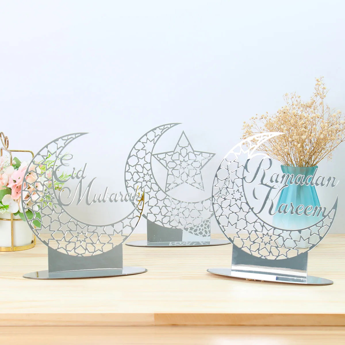 Eid Mubarak Ornaments Ramadan Decortion for Home 2025 Islam Muslim Party Supplies Ramadan Kareem Aid Eid al-Fitr Decor Kid Gifts