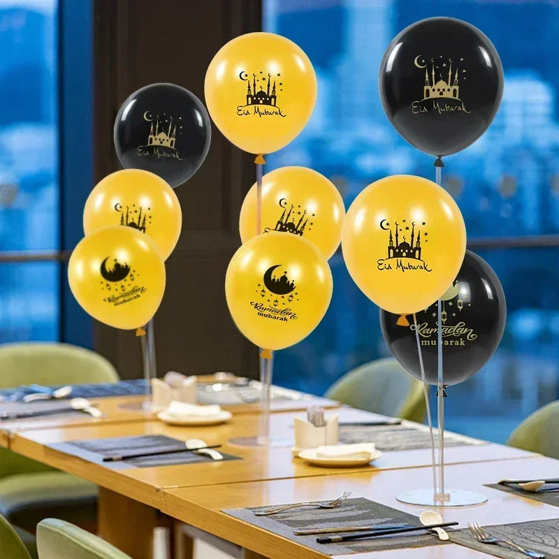 Eid Mubarak Latex Balloons Ramadan Kareem Decor Air Globos for Ramadan Mubarak Muslim Islamic Festival Party Supplies 2026