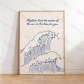 Mightier Than The Waves Bible Scripture Christian Wall Art Prints Canvas Painting Poster Pictures For Living Room Home Decor