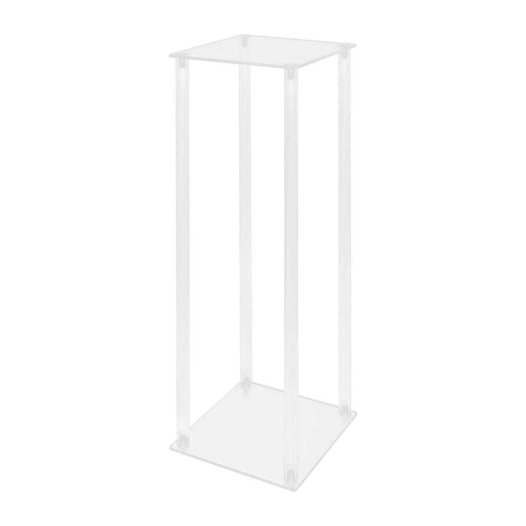 10Pcs Clear Acrylic Flower Stands Rectangular Flower Display Stand Acrylic Wedding Flower Stand 20x20x60cm