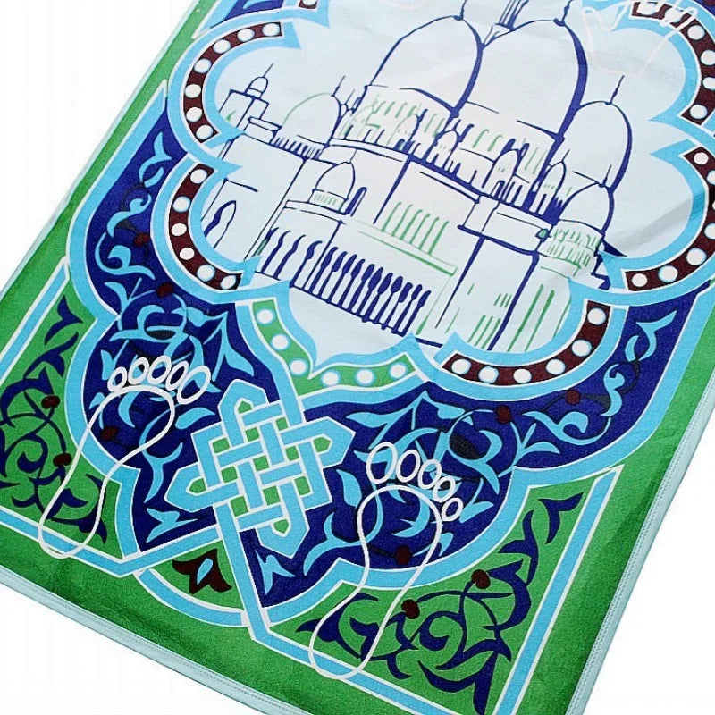 Mosque Smart Interactive Prayer Mat Educational Rug Muslim Gift Islam Electronic Worship Blanket Islamic Prayer Blanket