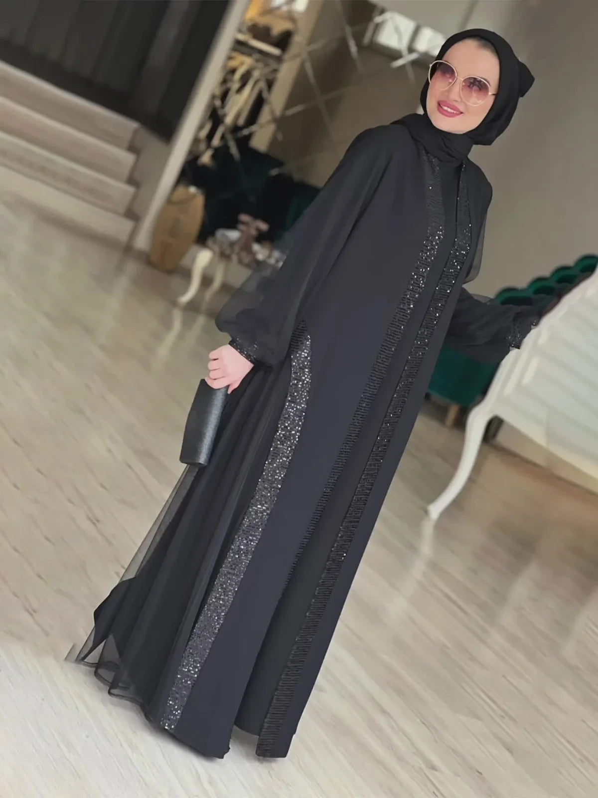 2024 Muslim Modest Women Dress – Eid & Ramadan Jalabiya Kaftan Robe