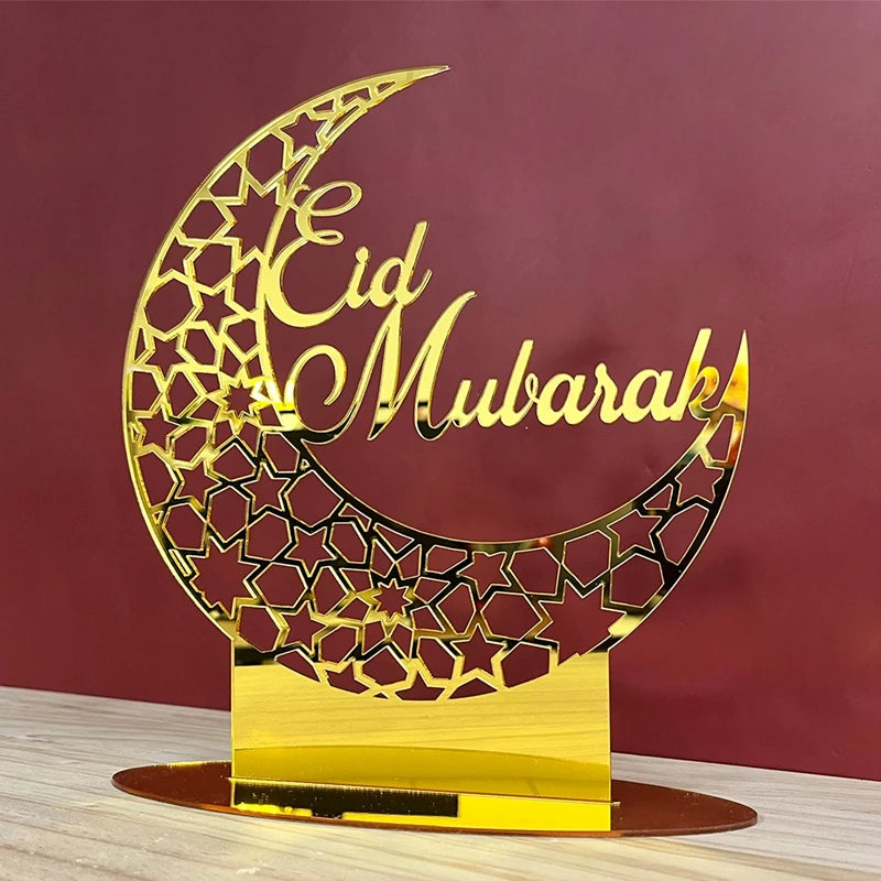 Eid Mubarak Ornaments Ramadan Decortion for Home 2025 Islam Muslim Party Supplies Ramadan Kareem Aid Eid al-Fitr Decor Kid Gifts