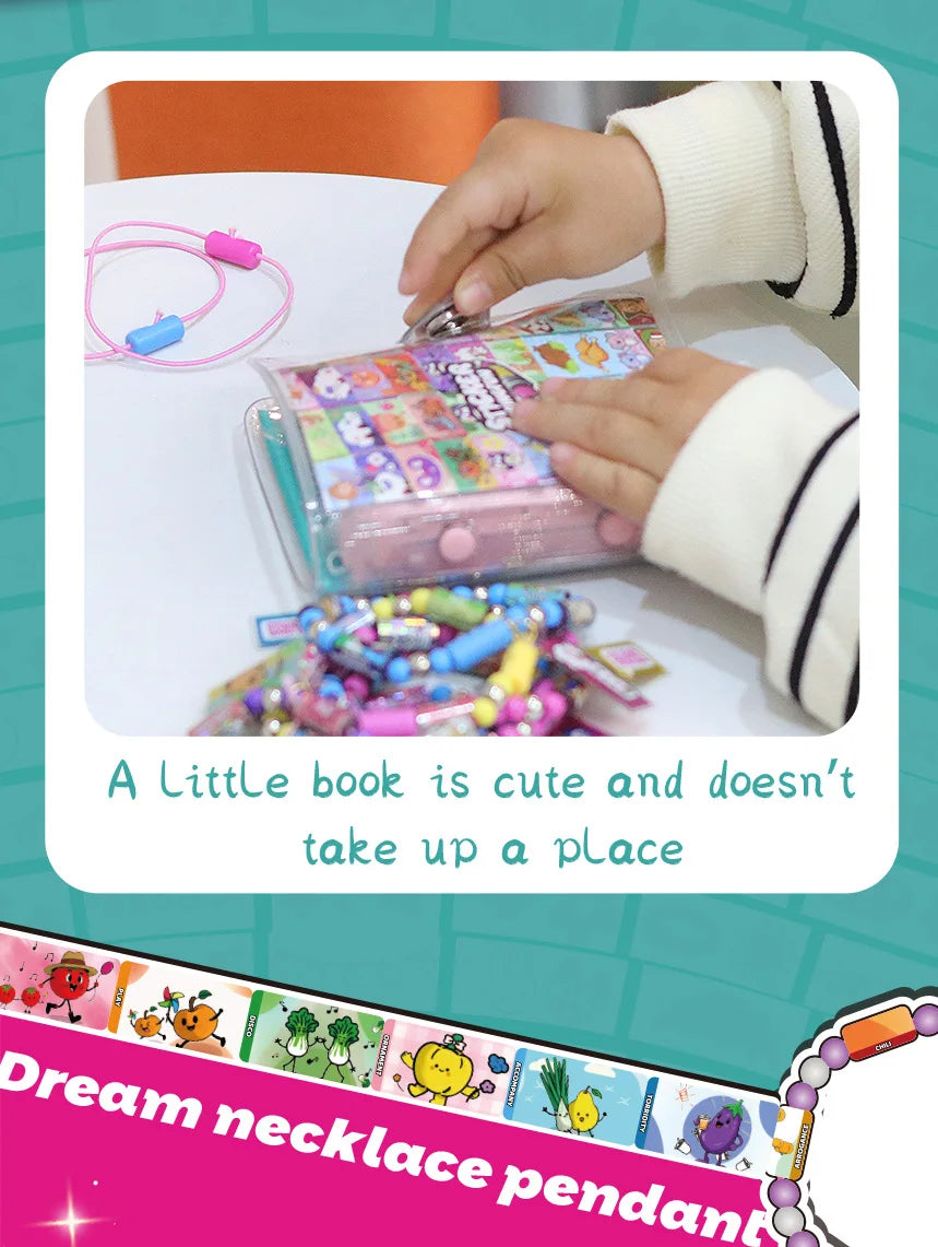 Sticker Bracelets, Kids' Creative Sticker Chains, Parent-Child DIY Beaded Sticker Bracelets