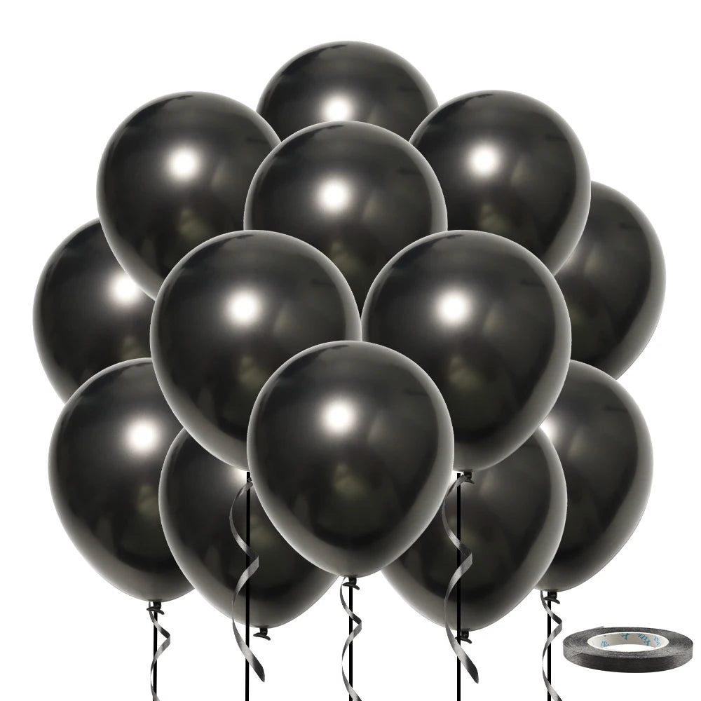 20pcs 12inch Confetti Metallic Metal Balloons Gold Blue Pink Latex Ballon Wedding Birthday Party Decoration Baby Shower Globos
