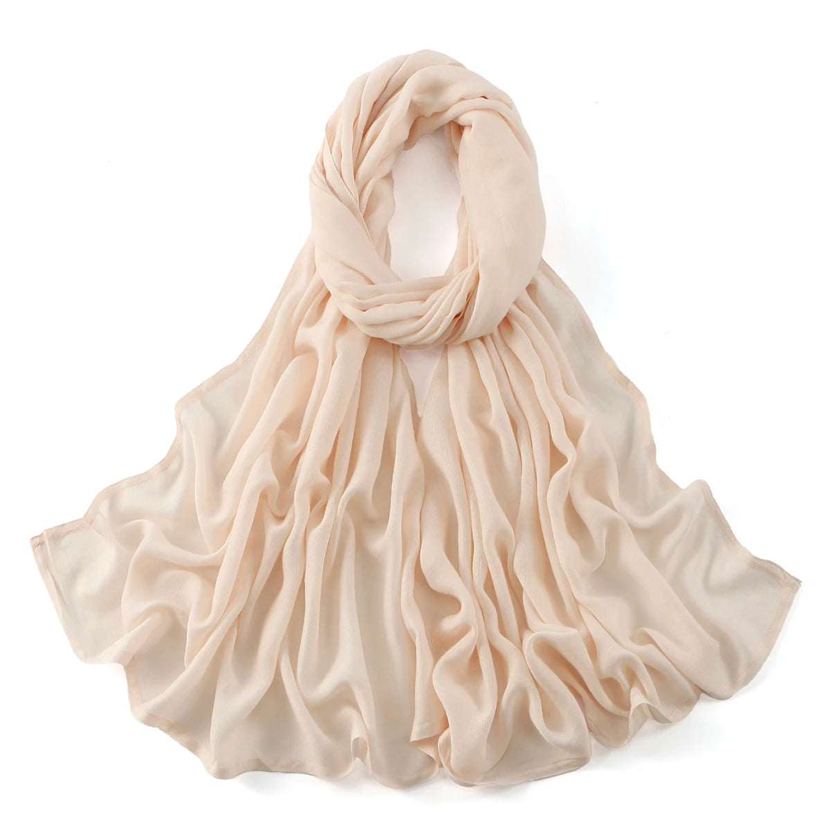 Cotton Rayon Modal Muslim Hijabs For Women Scarf Thin Plain Shawls Femme Musulman Soft Headscarf Islam Turban Headband 185*75CM