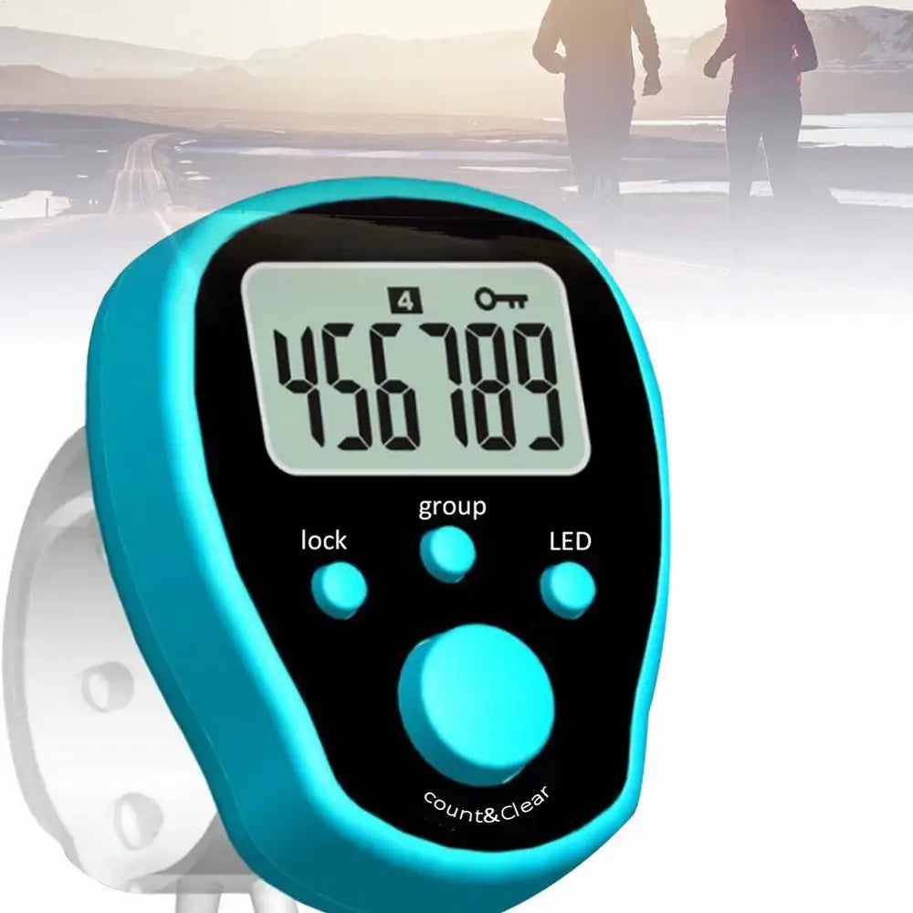 5 Channel Finger Counter LCD Electronic Digital Chanting Counters Tally Counter Mini Stitches Marker Row Finger Counter, Battery Included