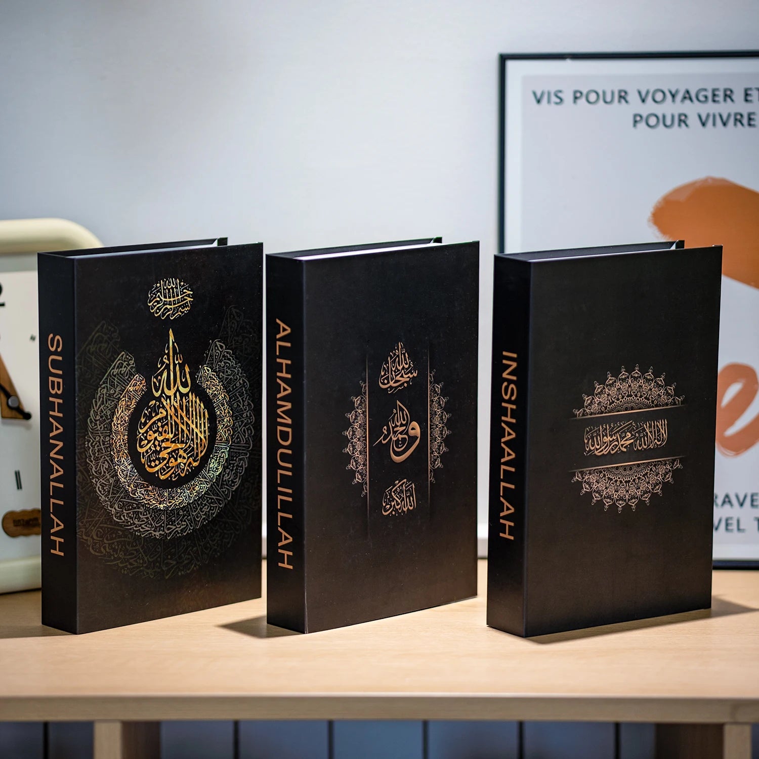 Islamic Luxury Fake Books Decorative Storage Box for Home