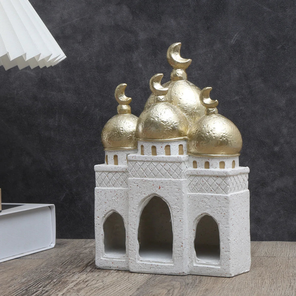 1 PC Candlestick Muslim Kaaba Dome Mosque Islamic Desktop Ornament Table Car Decor Crafts Gifts
