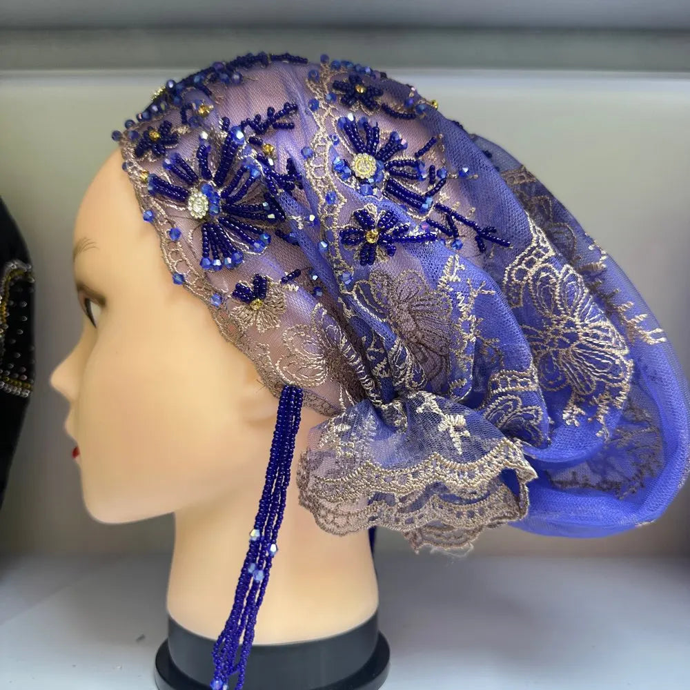 3D Stone New Dubai Scarf For Muslim Women African voile stone big Hijab Islam Hijab Pashmina Turban Headscarf Embroidery Shawls