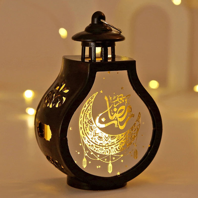 Ramadan Kareem Led Lantern Light Eid Mubarak Ornaments Decoration for Home 2026 Islamic Muslim Party Supplies Eid Al-Fitr Gift