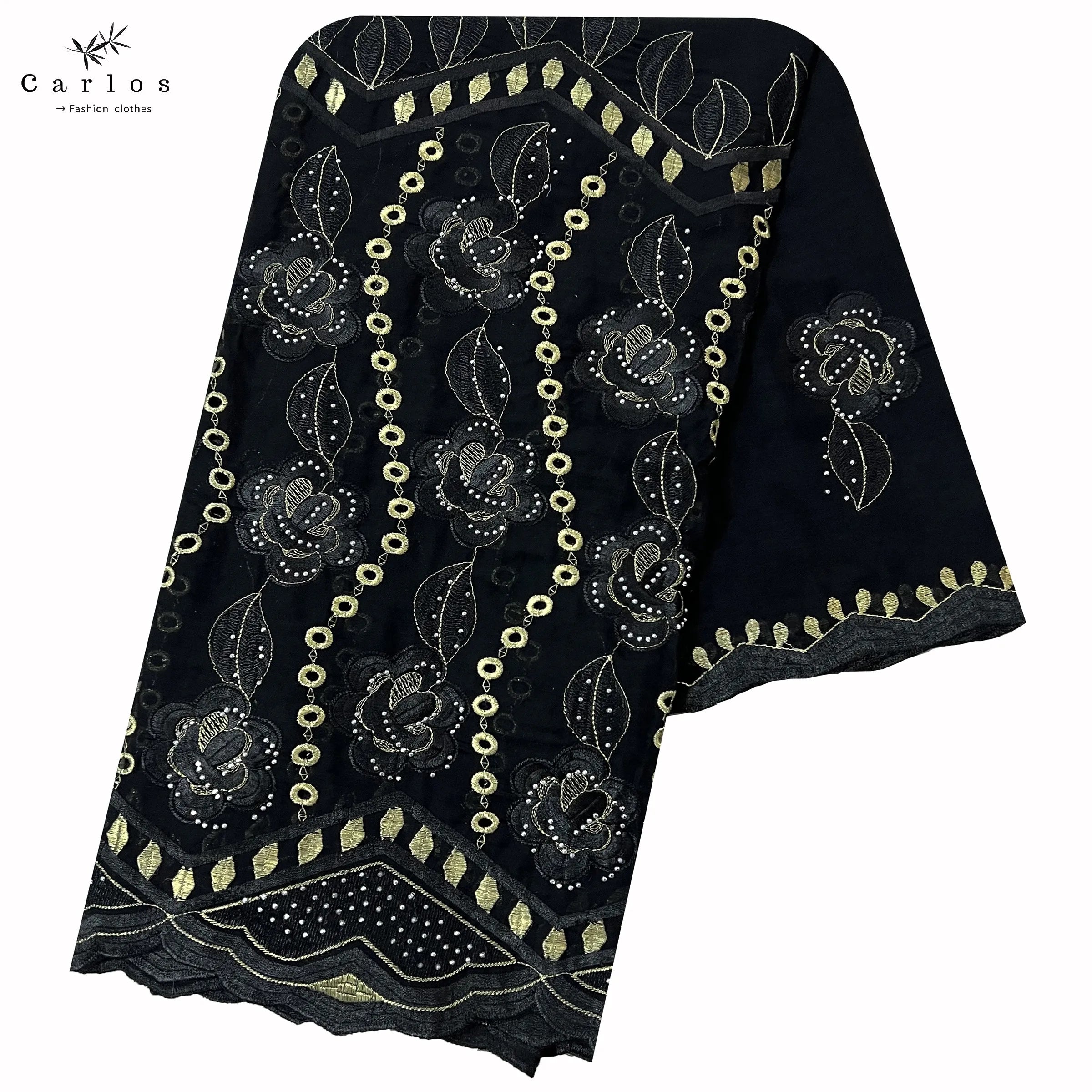 2026 New Dubai Scarf For Muslim Women African 100% Cotton Hijab Islam Hijab Pashmina Turban Headscarf Embroidery Shawls