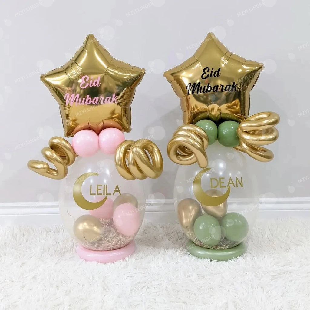 Ramadan balloon set of stars and moon balloons, used for decoration during Ramadan and home Eid al Fitr balloon decoration