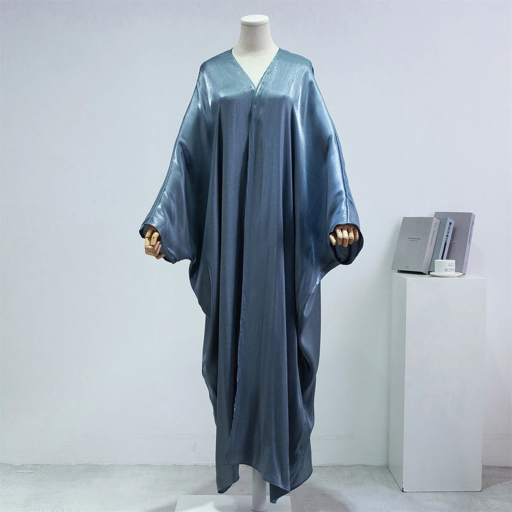 Muslim One-Piece Prayer Abaya for Women – Smocking Sleeve Kaftan Jilbab Cardigan Coat Islamic Robe Dubai Turkish Style
