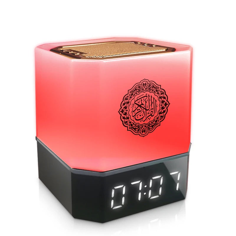 Quran Azan Clock Koran Islamic Muslim Bright Night Light Lamp Holy Bluetooth Speaker Wireless Portable Arab Ramadan Caixa De Som