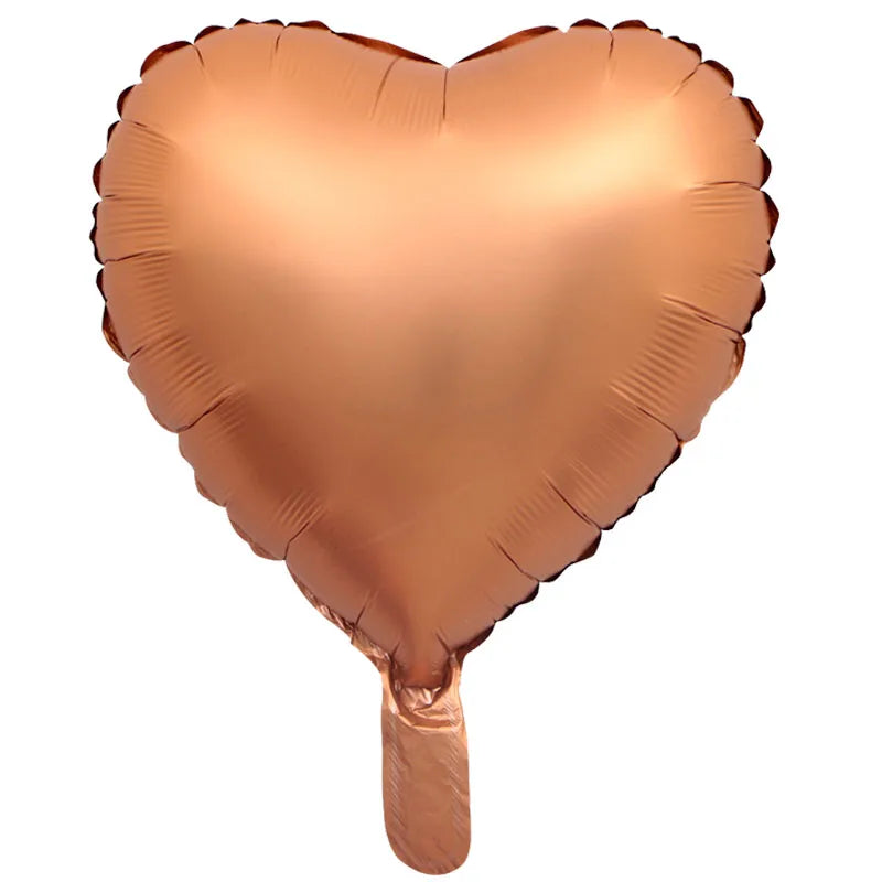10/5/3Pcs Cream Heart Foil Balloons 18inch Multi Pink Beige Heart Helium Balloons for Wedding Birthday Party Decorations Globos