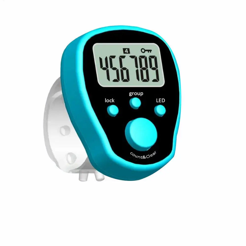 5 Channel Finger Counter LCD Electronic Digital Chanting Counters Tally Counter Mini Stitches Marker Row Finger Counter, Battery Included