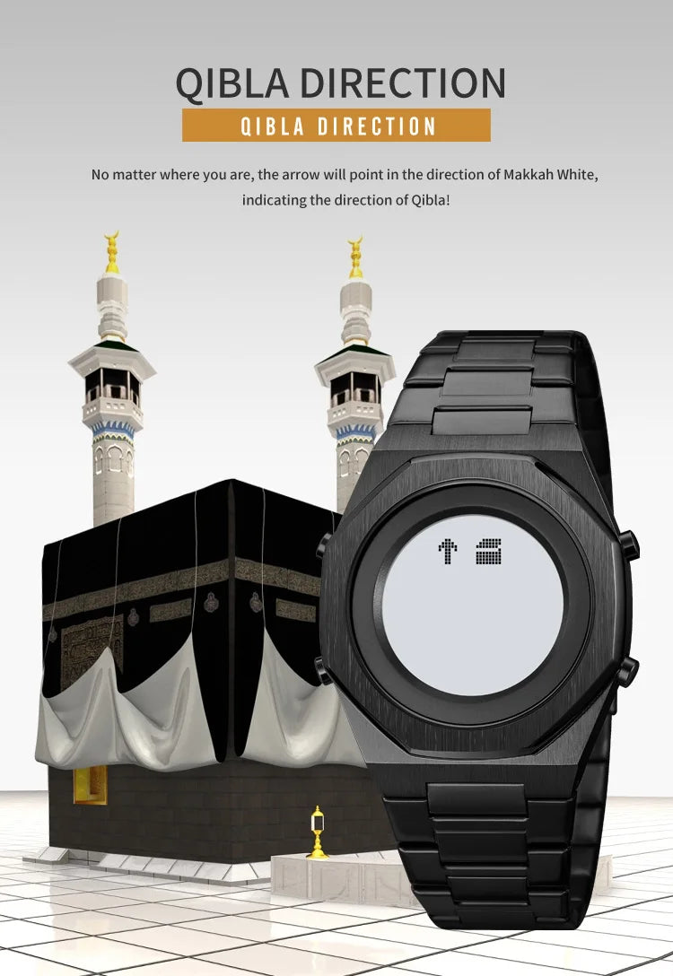 Muslim Qibla Direction Instruct Watch Men Women Prayer Multifunctional Worship Watches Luxury Male Original Wristwatch
