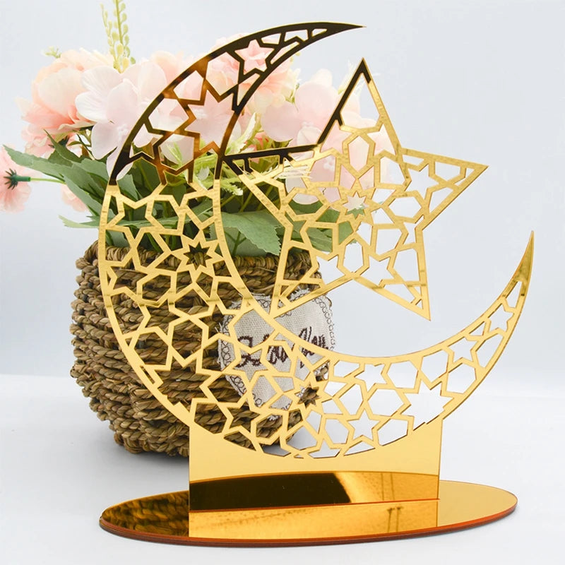 Eid Mubarak Ornaments Ramadan Decortion for Home 2025 Islam Muslim Party Supplies Ramadan Kareem Aid Eid al-Fitr Decor Kid Gifts